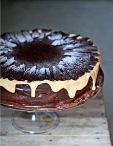 Sinful Chocolate Cake with Dulce de Leche