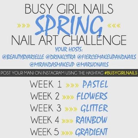 Busy Girl Nails Spring Nail Art Challenge