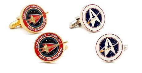 Star Trek cufflinks for the sci-fi enthusiast