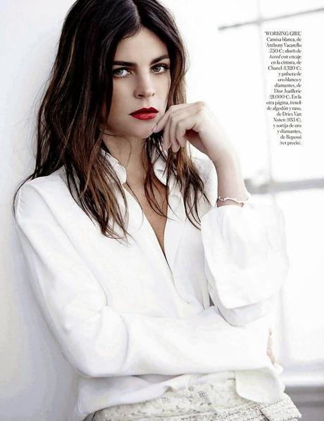 Julia Restoin Roitfeld by Gorka Postigo for Vogue Magazine, Spain, April 2014