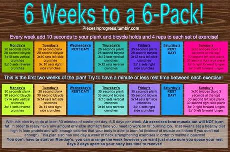 Motivation Monday:  6 weeks to a 6-pack!  Give me a 12 week Commitment.  Let's do this!
