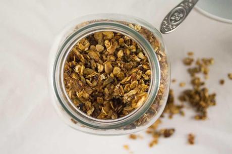 Rhubarb & Hazelnut Granola (Vegan, Low GL)