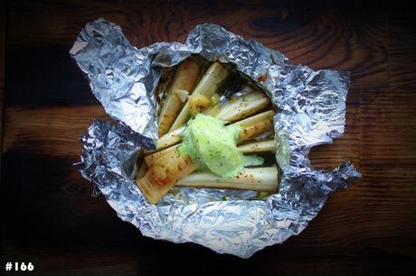 Baked parsnips with garlic and herb butter #166