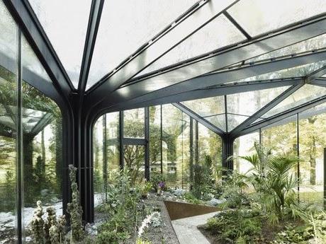 build | botanical garden pavilion in switzerland