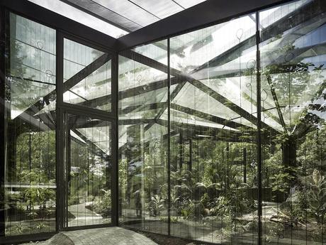 build | botanical garden pavilion in switzerland