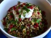 Healthy International Recipe: Cypriot Grain Salad with Lemony Yogurt Pomegranate