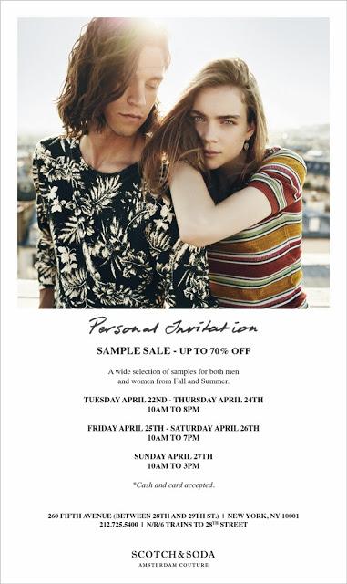 Shopping NYC | Scotch & Soda Sample Sale