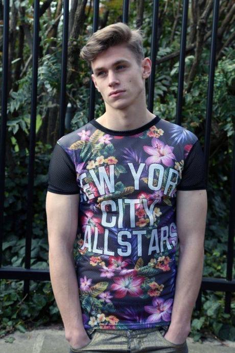 A great colorful printed t-shirt.