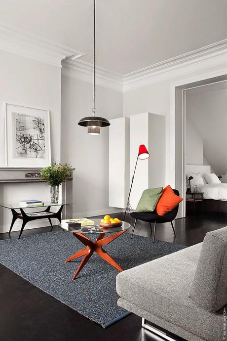 inspiration board | black floors