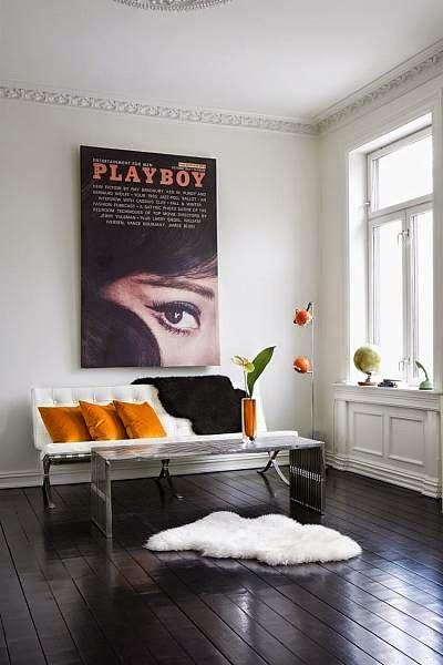 inspiration board | black floors