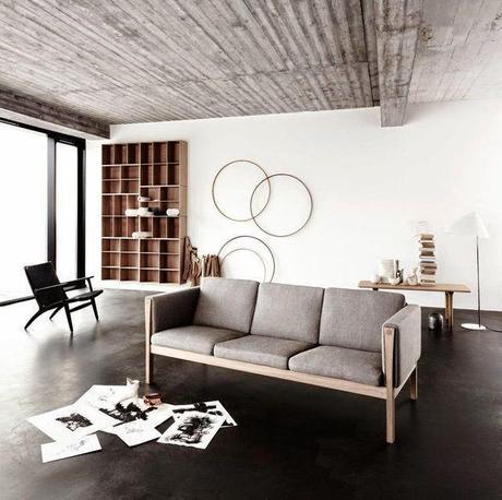 inspiration board | black floors