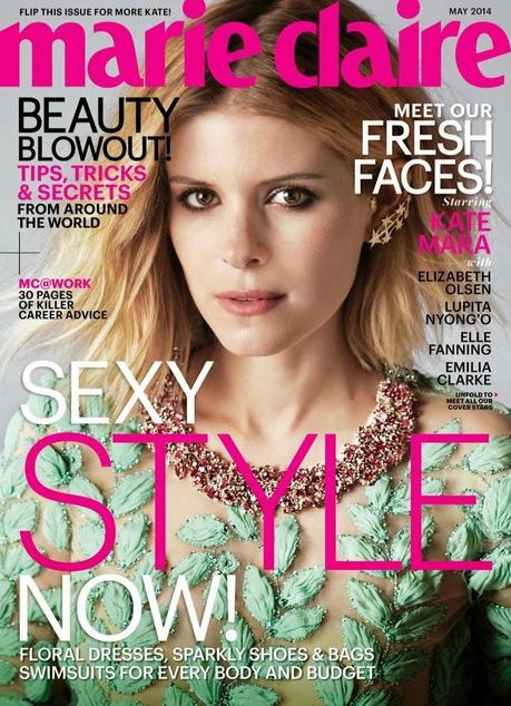 Elle Fanning, Kate Mara, Emilia Clarke, Elizabeth Olsen, and Lupita Nyong'o  For Marie Claire Magazine, May 2014