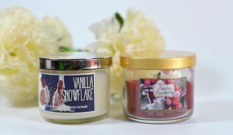 The Happy List - March Favorites 2014 - Bath and Body Works Candles - Vanilla Snowflake - Frosted Cranberry