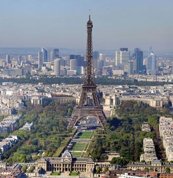 The Eiffel Tower and the Champ de Mars