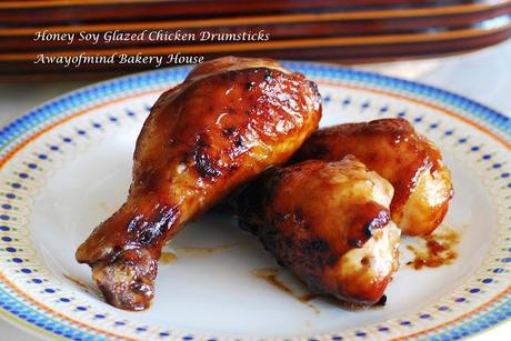 Honey Soy Glazed Chicken Drumsticks 蜜糖酱油烤鸡 ^_*