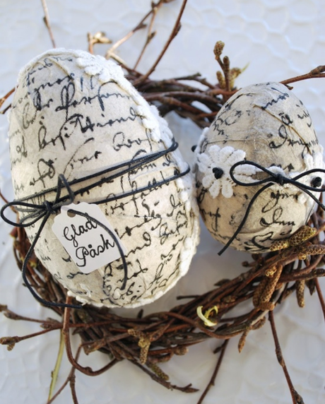 DIY Decoupage Easter Egg