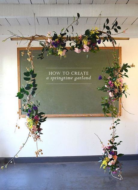 DIY springtime garland