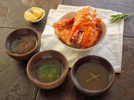 A Trio of Butters for King Crab legs