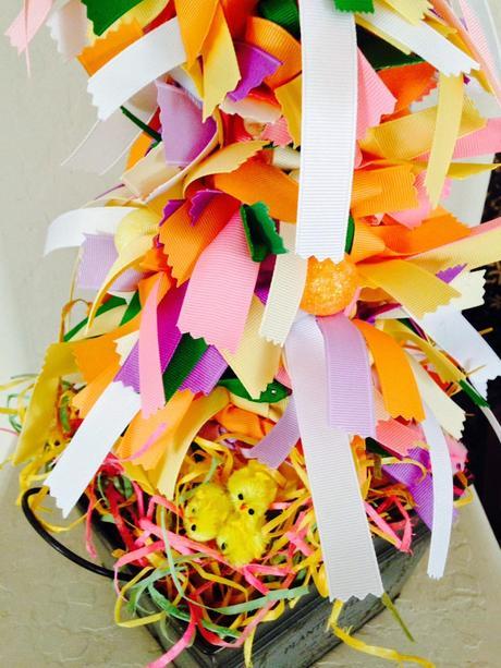 DIY: Step-by-Step Easter and Spring Ribbon Tree.