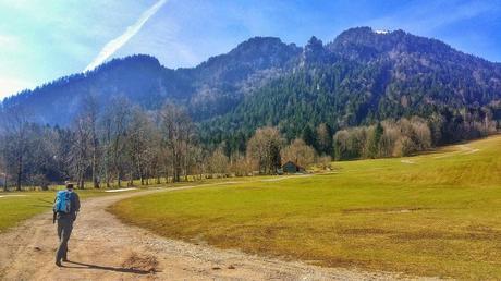 Start of the hike up the Brauneck in Bavaria