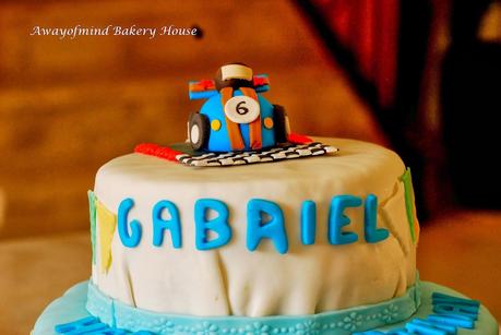 Fondant Race Cars Cake