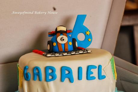 Fondant Race Cars Cake