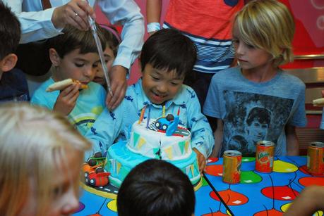 Fondant Race Cars Cake