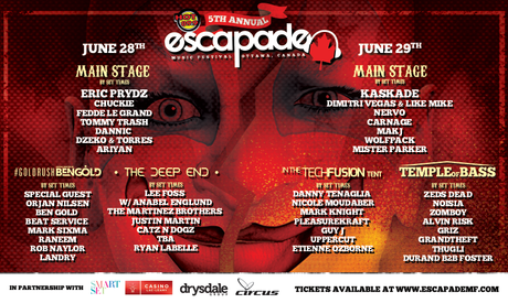 escapade 2014 full lineup