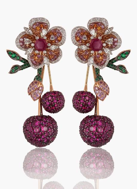 The Parure Earrings by Mirari Cherry Blossom Collection