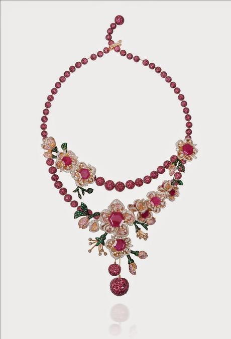 The Parure Necklace by Mirari Cherry Blossom Collection