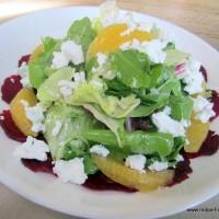 Beets, Orange and Goat Cheese salad