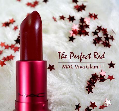 Perfect Red Lipstick - MAC Viva Glam I - 1 - Swatches - Photos - Genzel Kisses Copyright