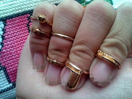 Bornprettystore's Set of Knuckle Rings