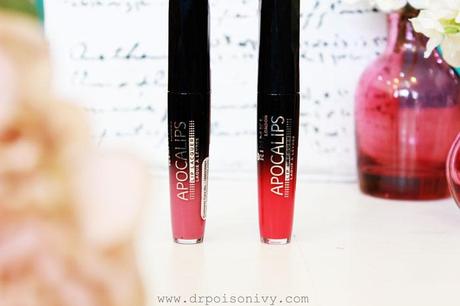 Rimmel Apocalips Lip Lacquer Celestial and Stellar Swatches