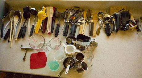 Kitchen tools on counter