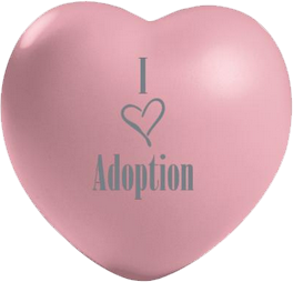 I Love Adoption Heart for The Adoption Kit