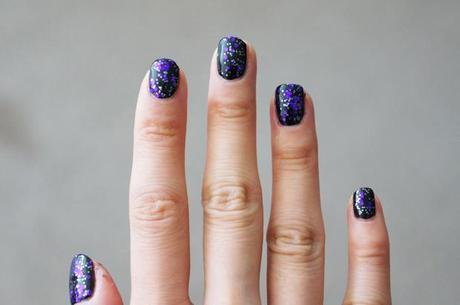Sunday Mani Purple Sparkles