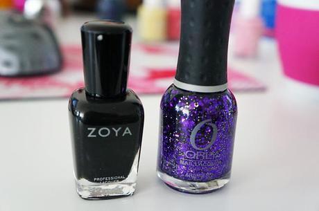 Sunday Mani Purple Sparkles