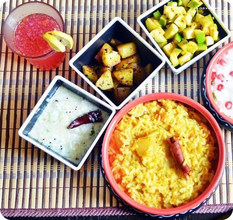 Express brunch menu#4-Sambar rice,curd rice and more