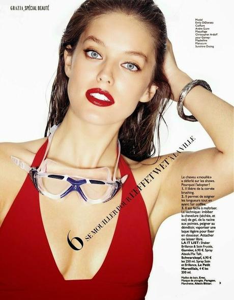 Emily DiDonato by James Macari for Grazia Magazine, France, April 2014