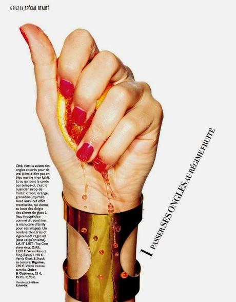 Emily DiDonato by James Macari for Grazia Magazine, France, April 2014