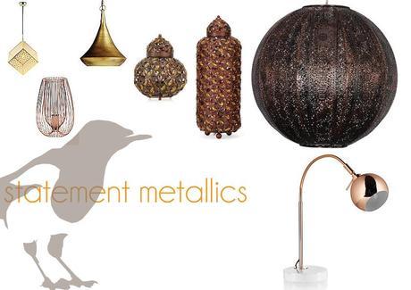 Statement Metallic Lighting