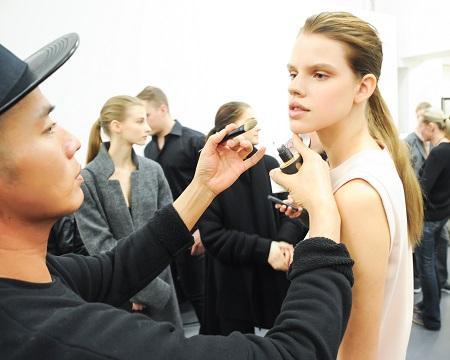 Hung Vanngo, CALVIN KLEIN Presents Fall 2014, ck one Color Cosmetics, Backstage, Models