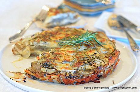 ~potato fennel onion tart~