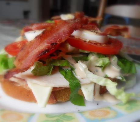 A Hearty Salad Sarnie . . .  Bacon Alert!!