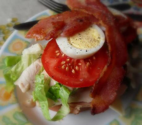 A Hearty Salad Sarnie . . .  Bacon Alert!!