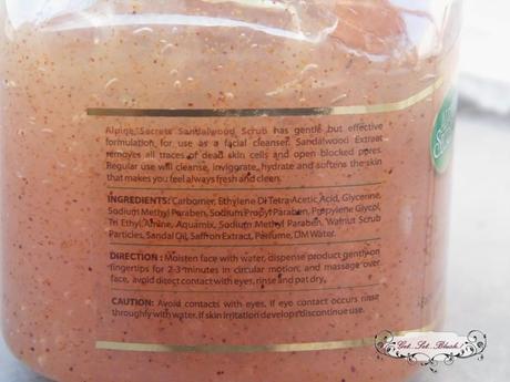 Alpine Secrets Sandalwood Gel Body Scrub - Review