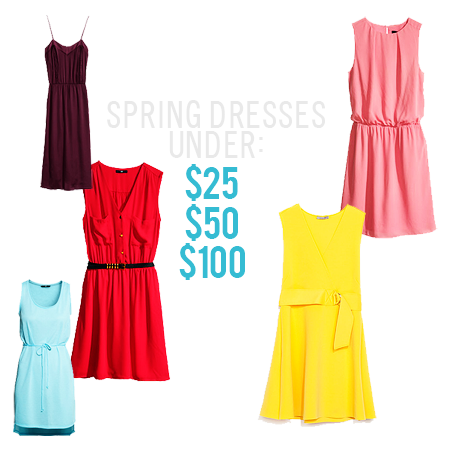 Spring Dresses for $25, $50 and $100