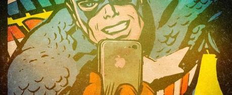 Marvel’s Superheroes taking selfies