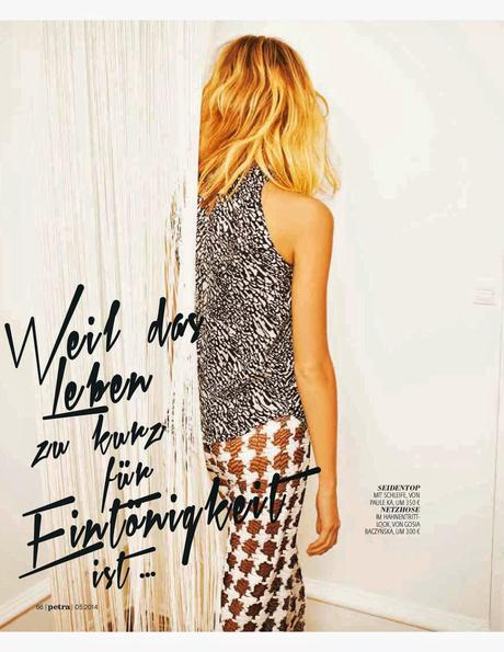 Maja Mayskar For Petra Magazine, Germany, May 2014